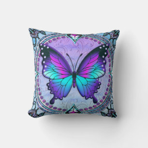 Schmetterling mit Hintergrund Kissen
