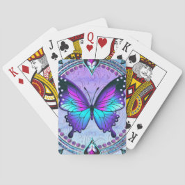 Schmetterling mit Hintergrund Spielkarten