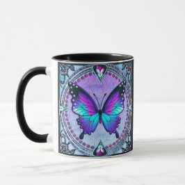 Schmetterling mit Hintergrund Tasse