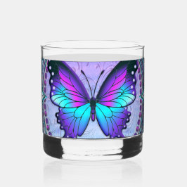 Schmetterling mit Hintergrund Whiskyglas