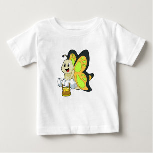Schmetterling mit Honig Baby T-shirt