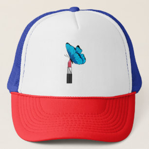 Schmetterling mit Lipstick Truckerkappe