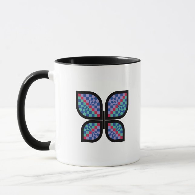 Schmetterling mit Mosaikglanz Tasse (Links)