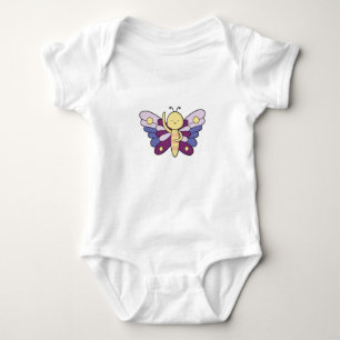 Schmetterling mit Punkten Baby Strampler