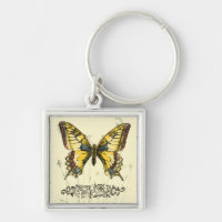 Schmetterling mit Wildblumen