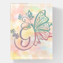 Schmetterling-Monogramm-Buchstaben G