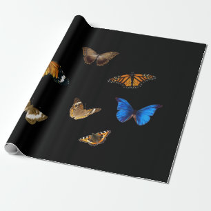 Schmetterling - Moth - Modern - Elegant Vintag Geschenkpapier