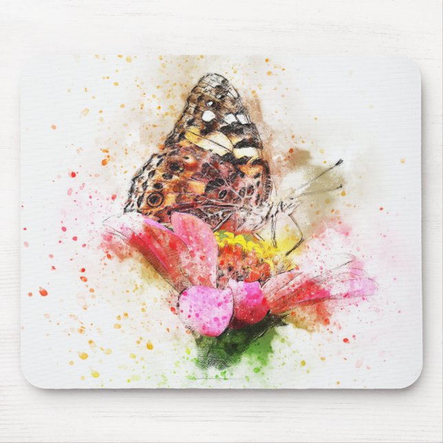 Schmetterling Mousepad (Vorne)