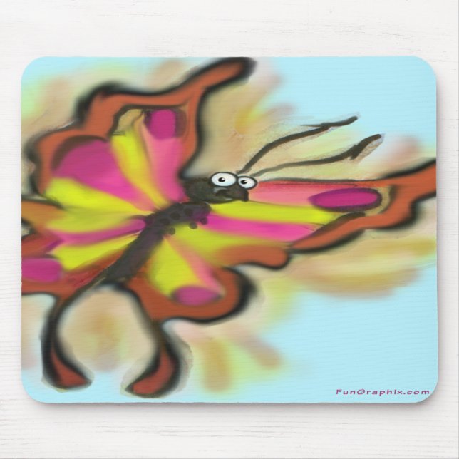 Schmetterling Mousepad (Vorne)