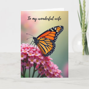 Schmetterling Muttertag Ehefrau Karte