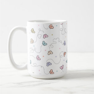 Schmetterling Nahtloses Muster Kaffeetasse