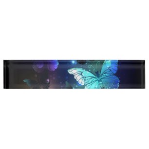 Schmetterling Namensplakette