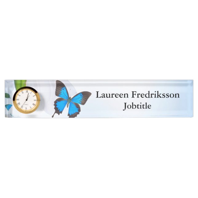 Schmetterling Namensplakette (Vorderseite)