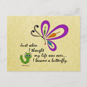 Schmetterling - Neubeginn Postkarte