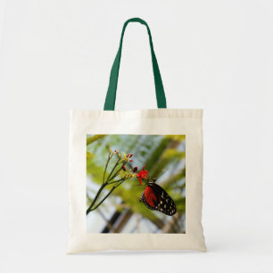 Schmetterling nippt an Taschen-Tasche Tragetasche