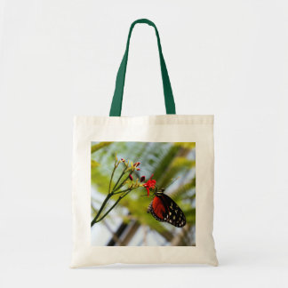 Schmetterling nippt an Taschen-Tasche Tragetasche