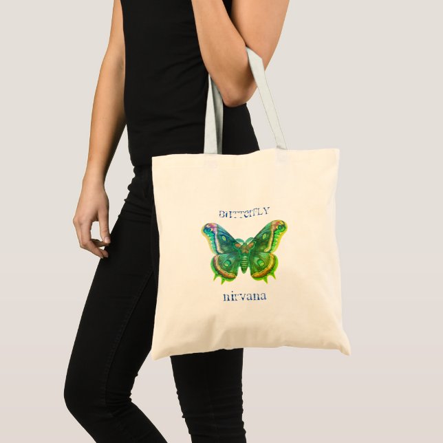 Schmetterling Nirvana Tote Bag Tragetasche (Vorderseite (Produkt))