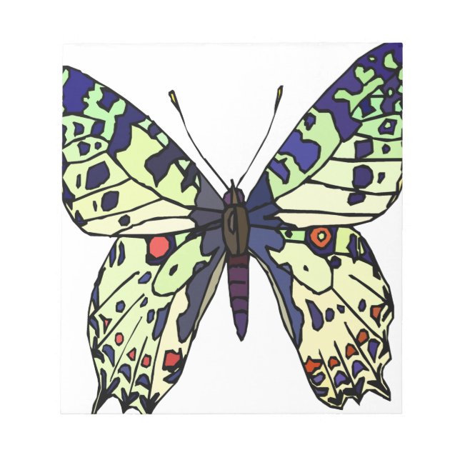 Schmetterling Notizblock (Vorderseite)