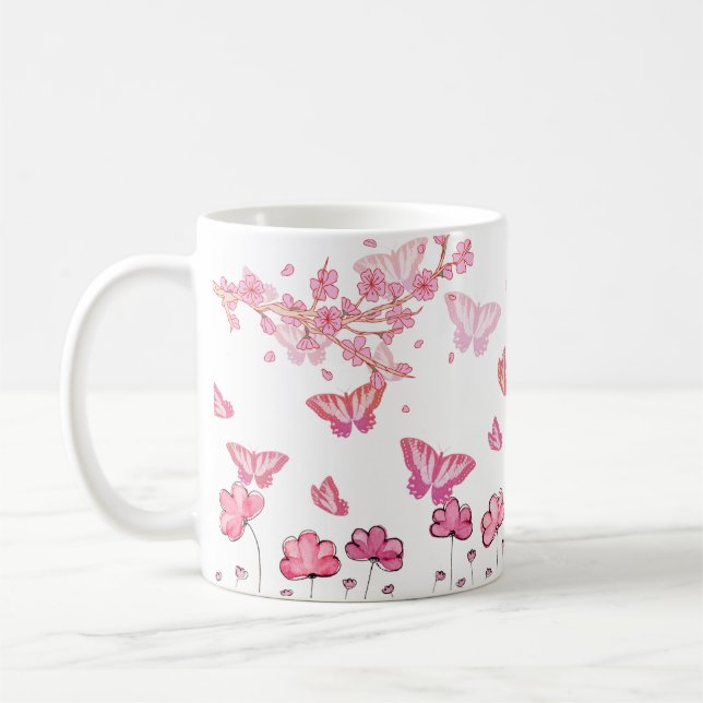 Schmetterling nur Minimalistische Tasse | GZ-Facto (Links)
