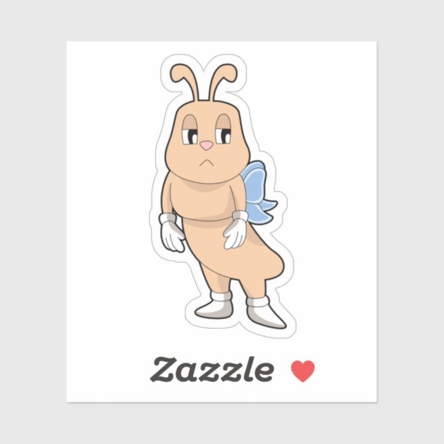 Schmetterling ohne Flügel Aufkleber (Blatt)