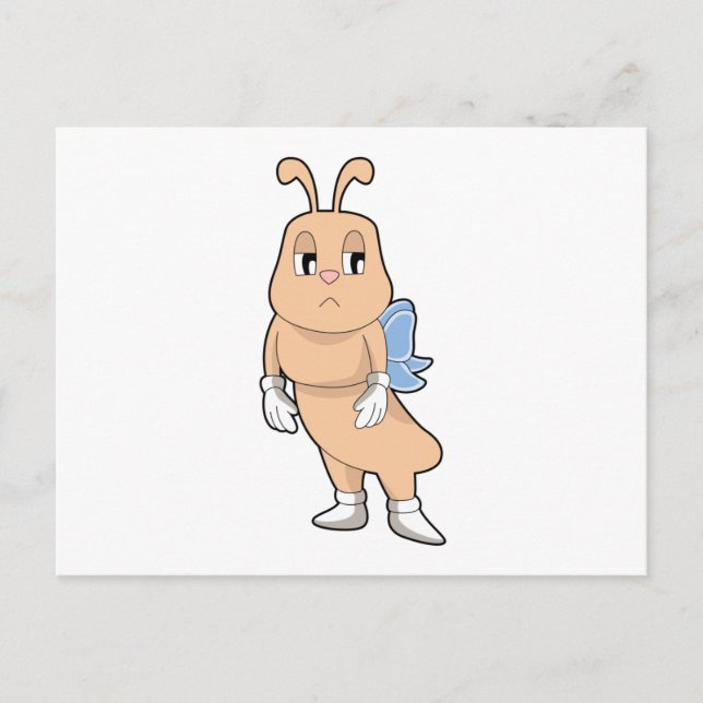 Schmetterling ohne Flügel Postkarte (Vorderseite)