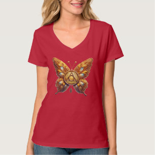 Schmetterling-OM-Shirt   Frauensymbol T-Shirt