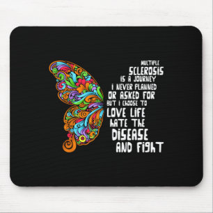 Schmetterling Orange Band Multiple Sklerose Mousepad