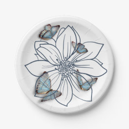 Schmetterling Pappteller