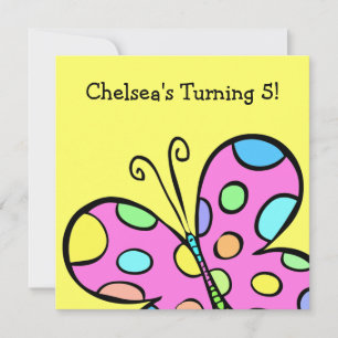 Schmetterling-Party Einladung