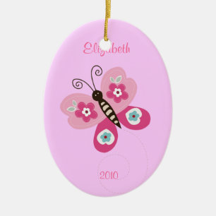 SCHMETTERLING personalisierte Keramikornament