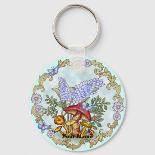 Schmetterling-Pilz-Schlüsselanhänger Schlüsselanhänger
