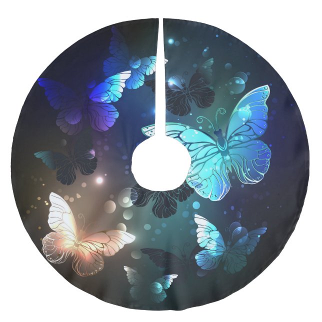 Schmetterling Polyester Weihnachtsbaumdecke (Vorderseite)