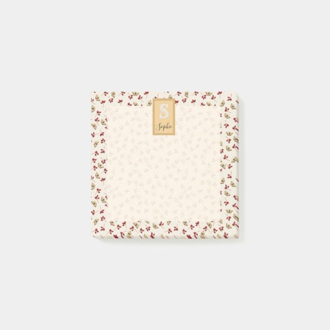 Schmetterling Post-it Klebezettel (Vorderseite)