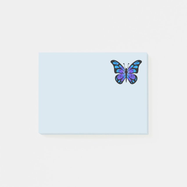 Schmetterling Post-it Klebezettel (Vorderseite)