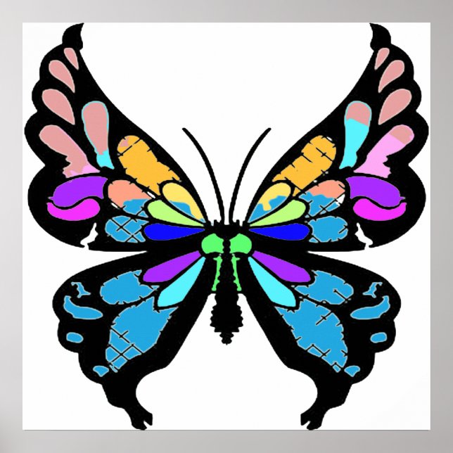 Schmetterling Poster (Vorne)