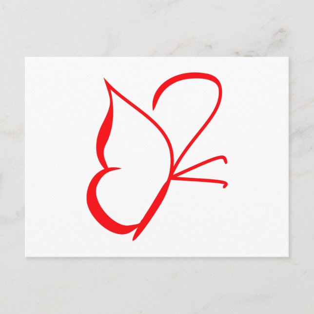 Schmetterling Postkarte (Vorderseite)