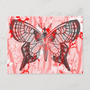 schmetterling. postkarte