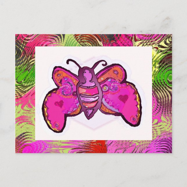 schmetterling postkarte (Vorderseite)