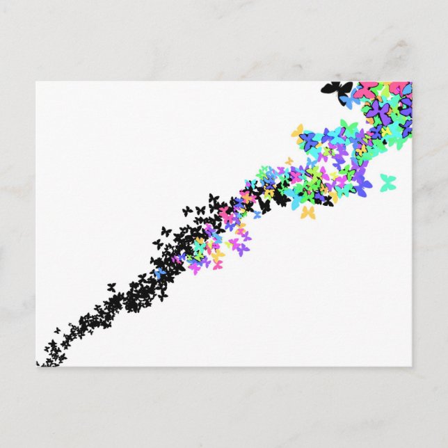 Schmetterling Postkarte (Vorderseite)