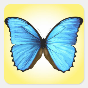 Schmetterling Quadratischer Aufkleber