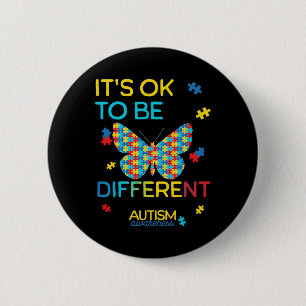 Schmetterling Rätsel Es Ist Ok Anders Zu Sein Auti Button