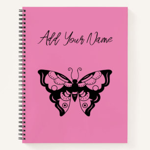 Schmetterling Rosa - Erstelle Dein eigenes Notizbu Notizbuch