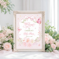Schmetterling Röten Blühen Mädchen Baby Shower Wil