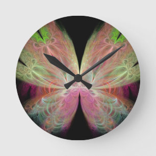 Schmetterling Runde Wanduhr