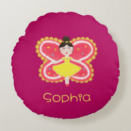 Schmetterling Rundes Kissen