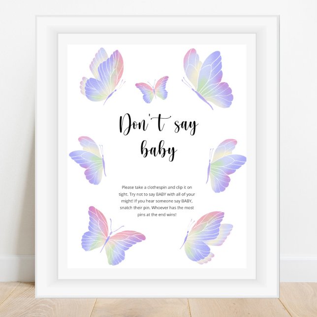 Schmetterling sagt nicht, Baby Poster (Von Creator hochgeladen)