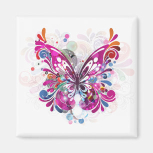 Schmetterling ~ Schmetterlinge fertigen Schablone Magnet