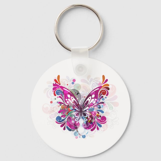 Schmetterling ~ Schmetterlinge individualisieren V Schlüsselanhänger (Vorderseite)