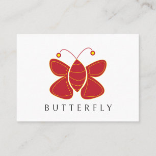 Schmetterling Schönheitssalon Geschäftskarte Visitenkarte