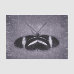 Schmetterling Schwarz Lila Vintage Viktorianische Seidenpapier